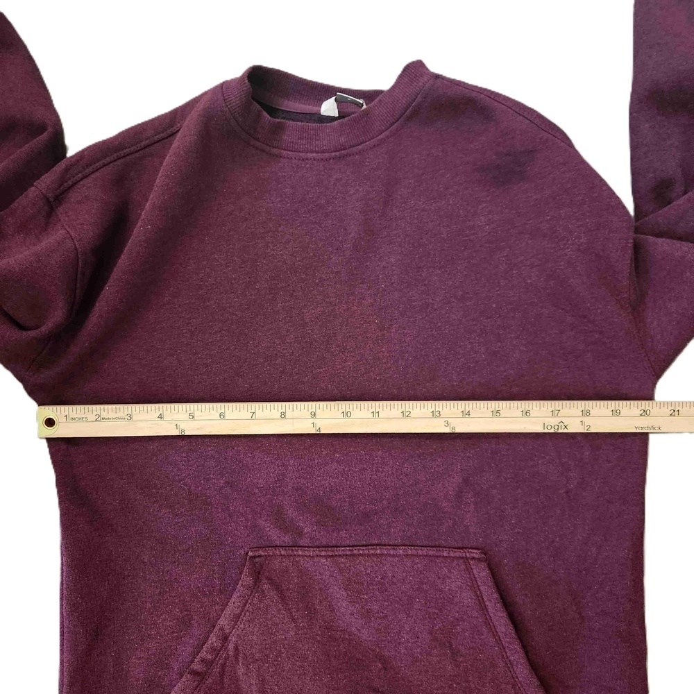 Danskin Maroon Sweatshirt Crew Neck Small - Picture 4 of 10